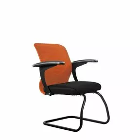 Кресло SU-M-4/подл.160/осн.008 (Оранжевый/Черный)_общий вид