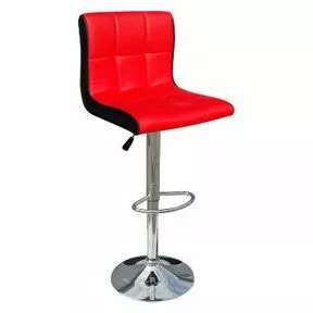 Барный стул DOBRIN CANDY - цвет обивки красно-черный, бело-черный, черно-белый, кремово-коричневый