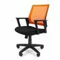 Офисное кресло РК 15 с оранжевой сетчатой спинкой