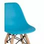 Стул DSW детский голубой_вид спинки и сиденья с металлическим креплением к деревянным ножкам