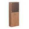 Шкаф закрытый комбинированный со стеклом СТ-1.7 Имаго (770х365х1975)