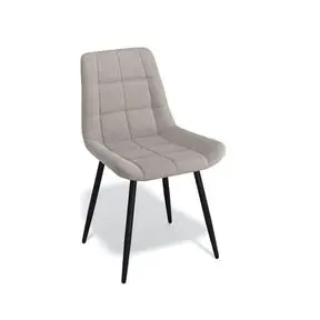 Стул KENNER 154KC черный/ бежевый велюр_общий вид