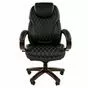 Офисное кресло руководителя Chairman 406_Вид спереди_цвет - черный