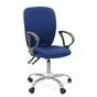 Кресло для персонала Chairman 9801_в синей обивке