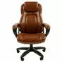 Офисное кресло для руководителя Chairman 432 экокожа коричневая