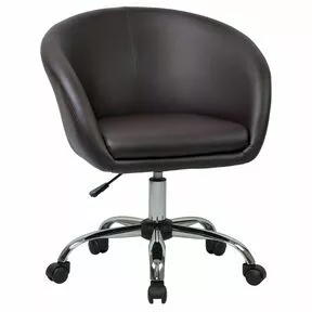 Офисное кресло для персонала DOBRIN BOBBY_ коричневое _Общий вид