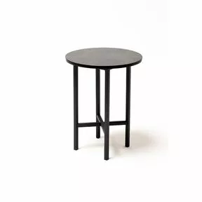 Стол интерьерный Кипр, D30, H40, цвет серый гранит_общий вид