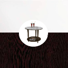 Журнальный столик BeautyStyle 10 венге/стекло белое (600х600х500)